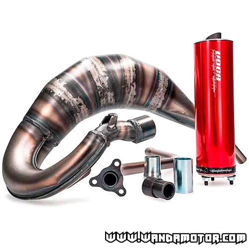 Exhaust system Voca Cross Rookie 50/70cc Beta RR red